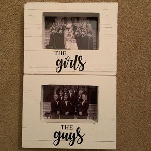 Wedding party picture frames!
